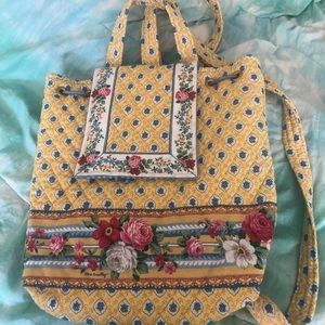 Vera Bradley Quilted Floral Backpack
